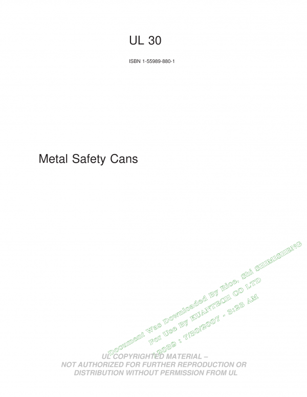UL 30 PDF UL 30 PDF